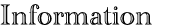 インフォメーション